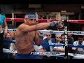 STRAIGHT BEASTIN IT! TEOFIMO LOPEZ SHOWS SPEED & POWER DURING MEDIA WORKOUT