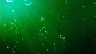 Under water bubbles sound effect under water green
