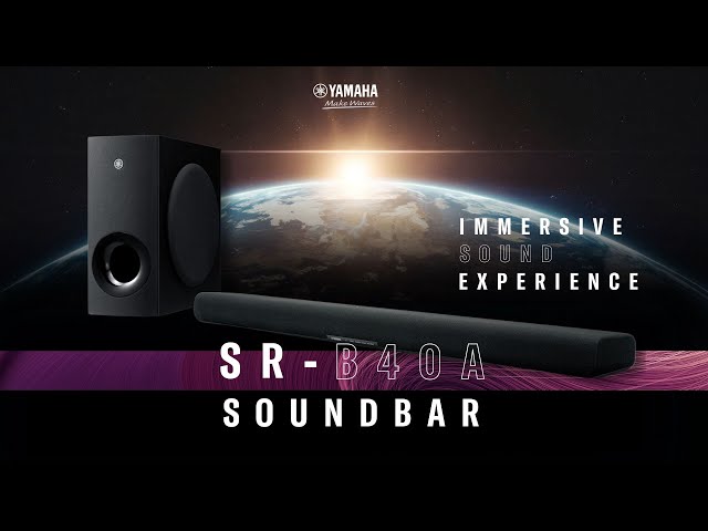 مكبر صوت ياماها ساوند بار وسبووفر Dolby Atmos Yamaha SR-B40A صوت محيطي ثلاثي الأبعاد
