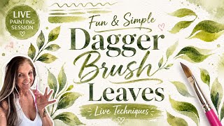 Debbie Walker Art is live! Watercolor Dagger Brush Exercises~