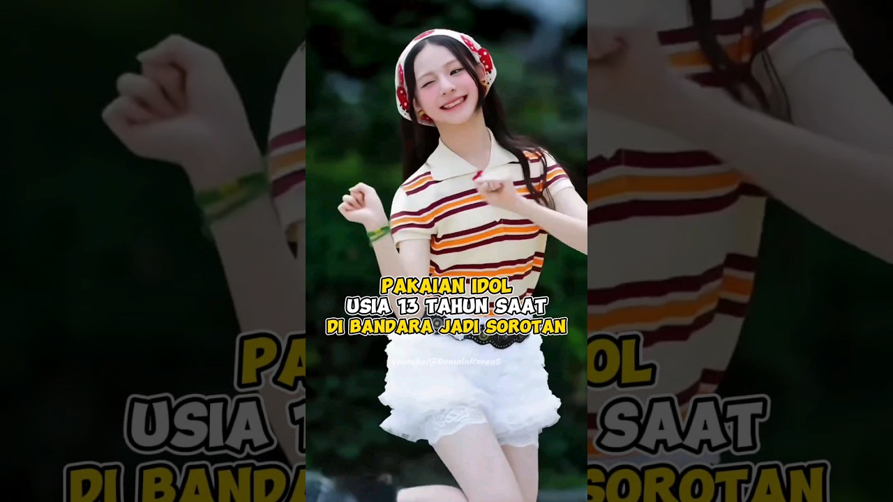 Pakaian idol usia 13 tahun saat di bandara jadi sorotan #kpop #shorts