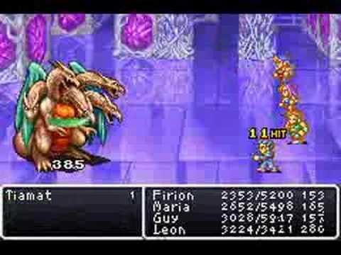 Final Fantasy II DOS Boss Battle #21 - Tiamat
