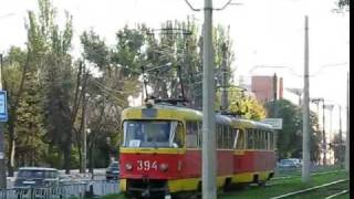 preview picture of video 'Трамвай Tatra T3SU № 394 + № 395'