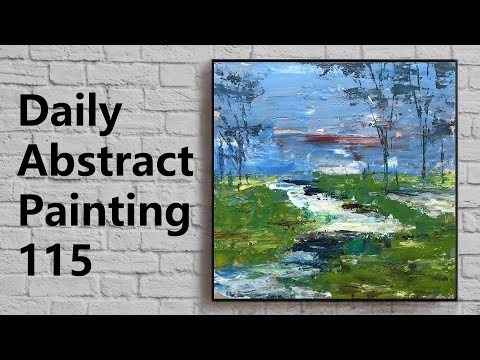 Abstract Painting for Beginners | Acrylic | Daily Challenge 115