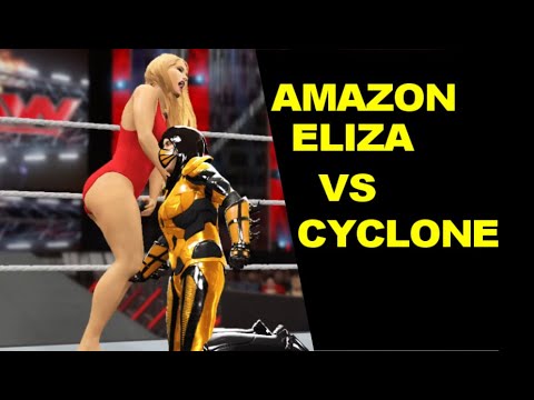 WWE 2K17 Amazon Haley vs Cyclone - Mixed Match