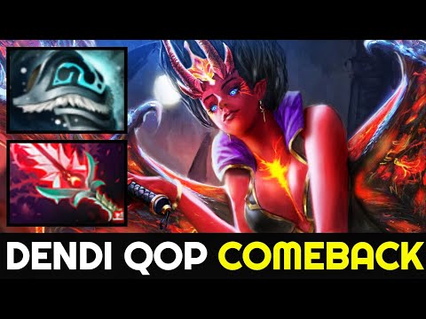 DENDI Queen of Pain Beautiful Comeback with Shiva & Bloodthorn Build