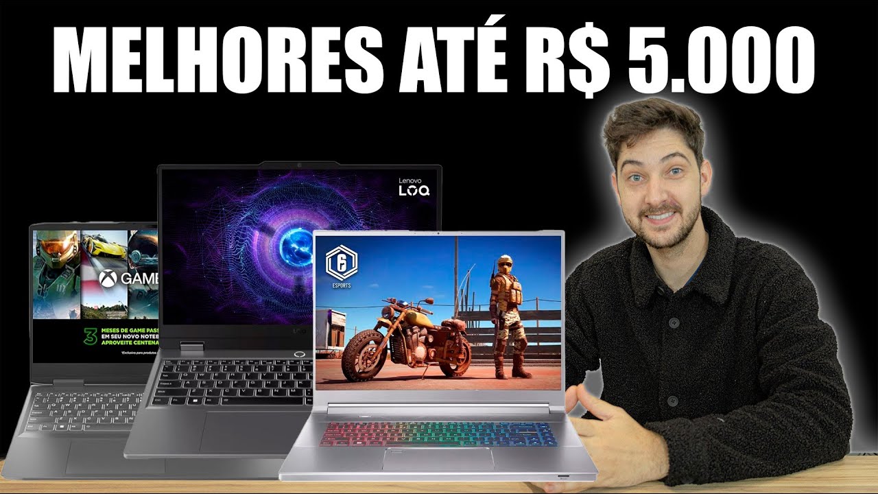 SELEÇÃO DE MELHORES NOTEBOOKS GAMERS ATÉ R$ 5.000, PRA SER FELIZ DEMAIS!
