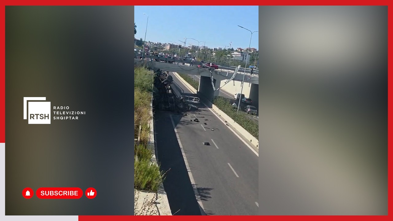 Aksident i rëndë në autostradën Tiranë-Elbasan, betonierja bie nga lartësia. Humbin jetën dy shtetas të huaj dhe plagoset një tjetër