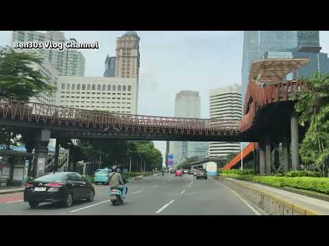 POV Drive Jakarta 4K : From Senayan to Jenderal Sudirman Road