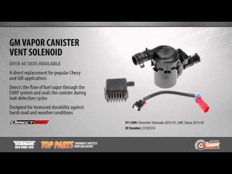 Highlighted part: vapor canister vent solenoid for select Chevy & GMC models
