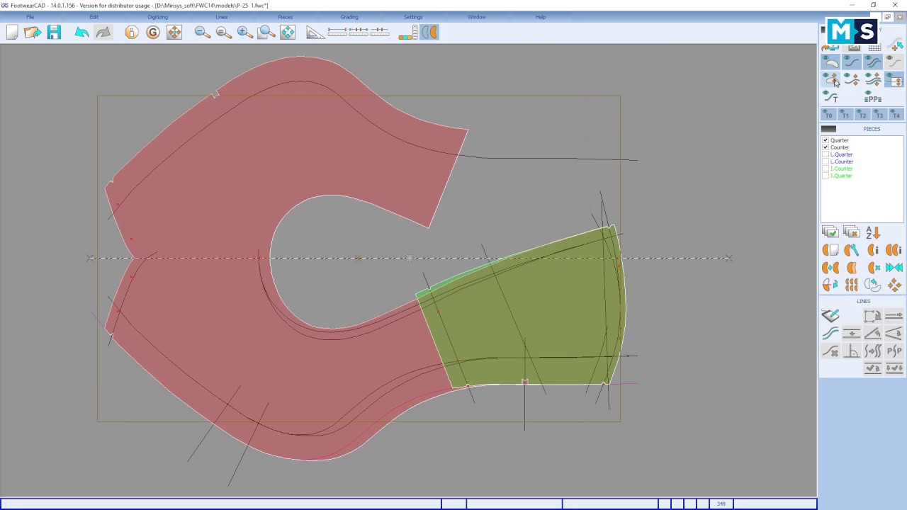 FootwearCAD - Gradation shoe software