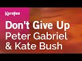 Don't Give Up - Peter Gabriel & Kate Bush | Karaoke Version | KaraFun