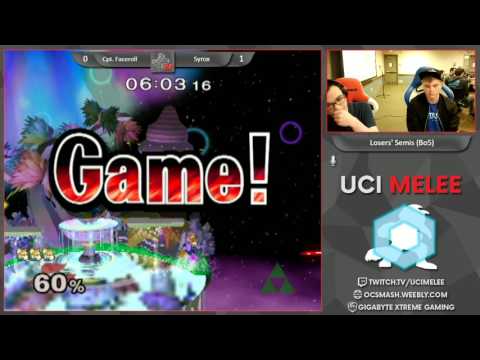 UCI Biweekly 28 - LSF - Captain Faceroll(sheik) vs Syrox(fox)