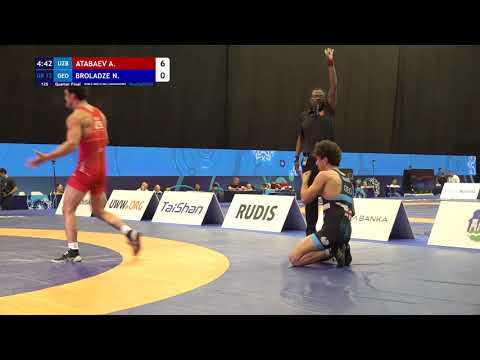 GR 72KG 1/4 Round | Abror Atabaev (Uzb) Vs Nika Broladze (Geo) | U23 World Championship 2025