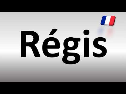 How to Pronounce Régis? (French)