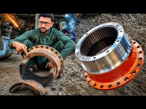     Unbelievable! Broken Caterpillar Wheel Hub Fully Restored ‘You Won’t Believe This Repair