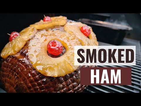 Double Smoked Ham on the Offset Smoker | Christmas style