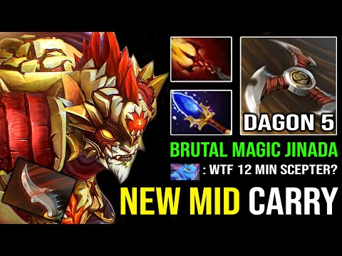 NEW NINJA CARRY GUIDE Pro Bounty Hunter - 12Min Scepter Instant 1 Shot Burst DMG Dagon 5 Dota 2