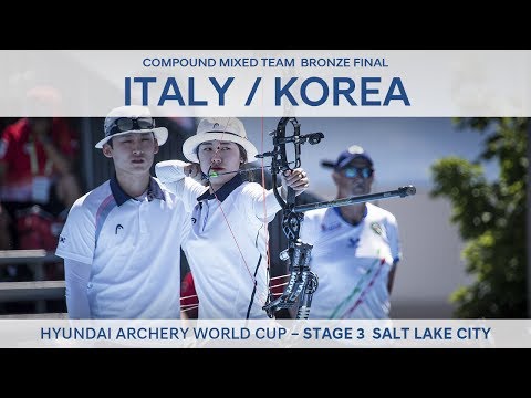 Italy v Korea – Compound Mixed Team Bronze Final | Salt Lake City 2017