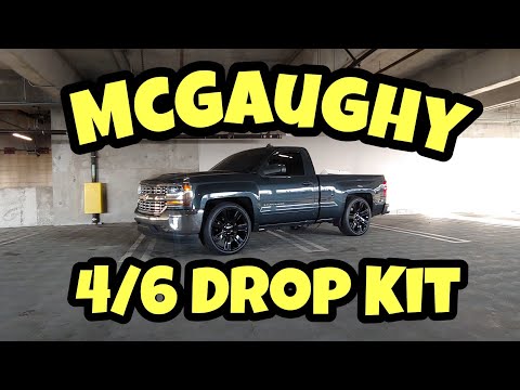 McGaughy 4/6 Drop Kit Install On A 2017 Chevy Silverado Single Cab Truck