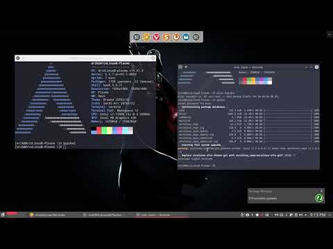 ArcoLinux : 1250 plasma challenge - update + new packages 1/2