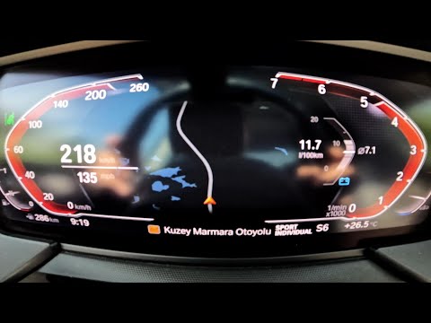 BMW 218i Gran Coupe 0-218 Top Speed Autobahn