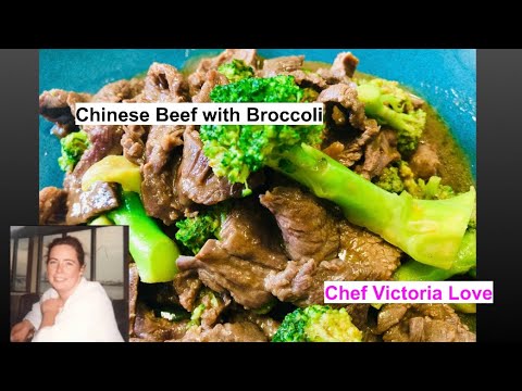 Chinese Beef with Broccoli Recipe from Chef Victoria Love.
