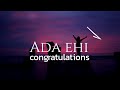 Ada Ehi - Congratulations | Instrumental | African Gospel Music 2021