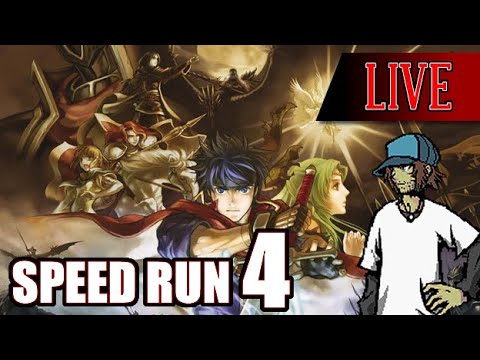 LIVE: Fire Emblem: Path of Radiance - HARD MODE - Blind Speed Run PART #4