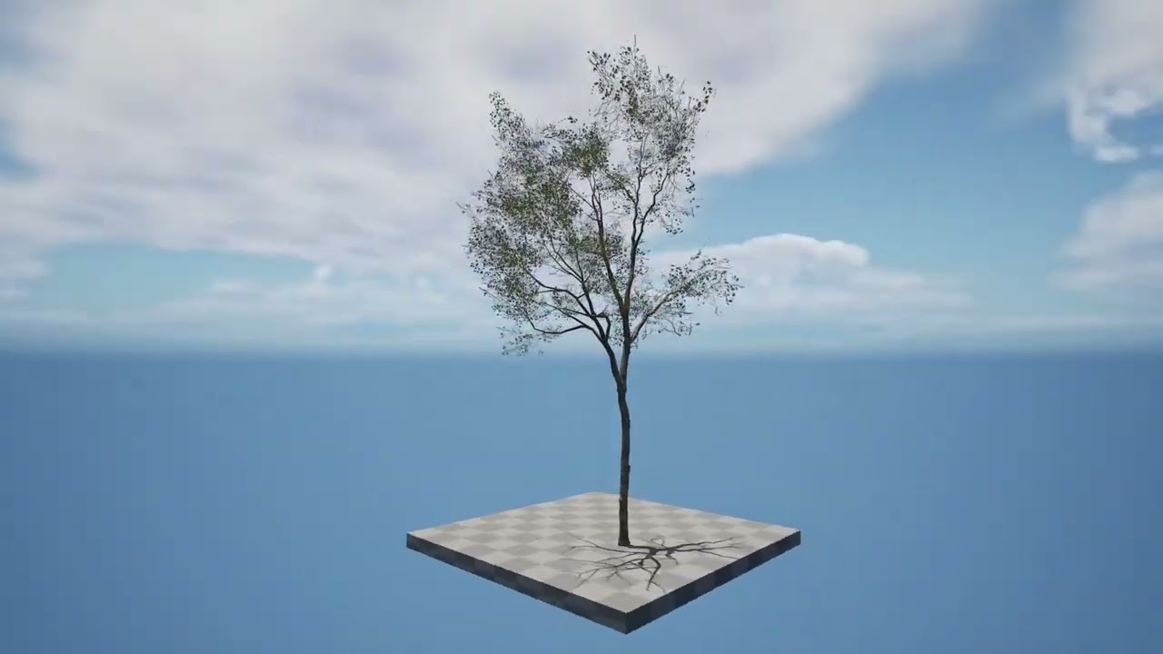 Silver Birch Tree - Game Ready tree 3D Model