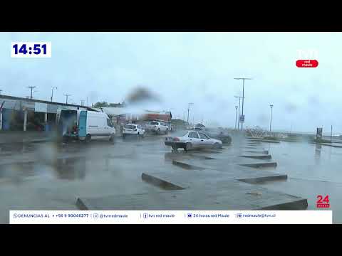Chovellén mantiene riesgo de conectividad por sistema frontal | 24 Horas TVN - Red Maule
