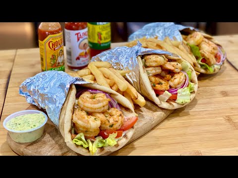 CAJUN SHRIMP PITA!!!