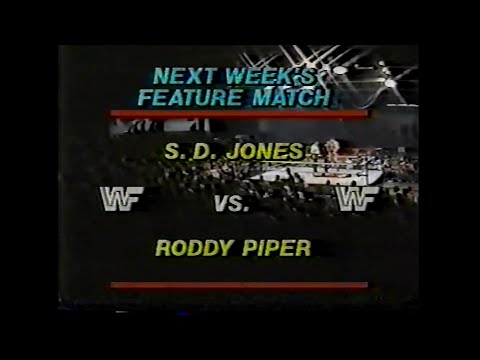 Roddy Piper vs SD Jones   Championship Wrestling March 31st, 1984