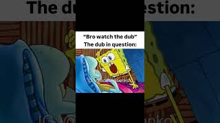 SpongeBob but I dubbed completely seriously #anime #voiceactor #spongebob