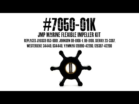 Flexman 6-Blade Marine Water Pump Impeller - Replacement For Jabsco, Johnson, Westerbeke Outboards