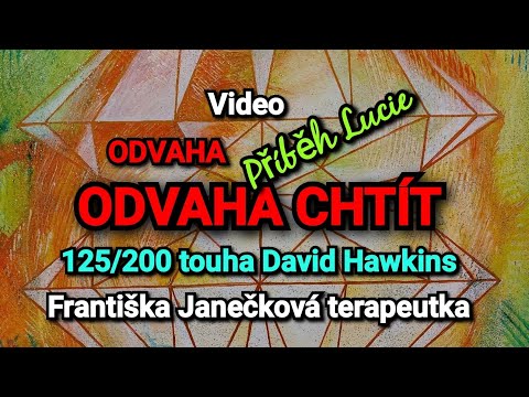 -Františka Janečková terapeutka ODVAHA CHTÍT, příběh Lucie 125 /200 touha David Hawkins