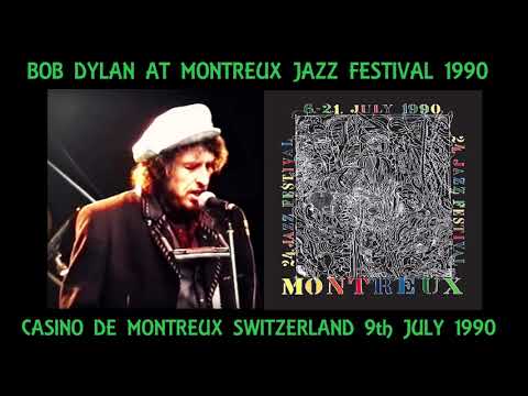 Bob Dylan 1990 Summer Festival Tour of Europe - Montreux Jazz Festival, Switzerland 9th July 1990