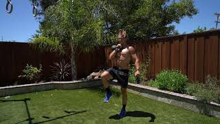 Single Arm Kettlebell Rack High Knee March exercise video thumbnail