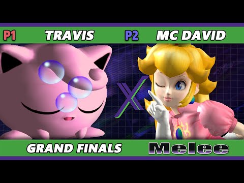 S@X 525 GRAND FINALS - Travis (Jigglypuff) Vs. MC David [L] (Peach) Smash Melee - SSBM