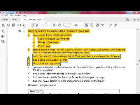 IGCSE ICT May/June 2017 Paper 21 Part 5