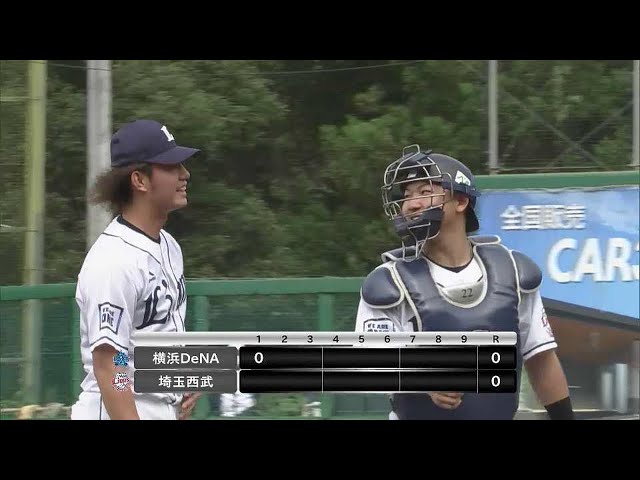 【ファーム】完璧な立ち上がり!! ライオンズ・今井達也 相手打線を3者連続三振に仕留める!! 2022年9月21日  埼玉西武ライオンズ 対 横浜DeNAベイスターズ