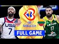 USA v Lithuania | Full Basketball Game | FIBA Basketball World Cup 2023