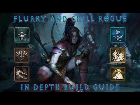 Diablo 4  -  Flurry and Chill Rogue Build Guide  -  INSANE with a Cold Sorc!!!