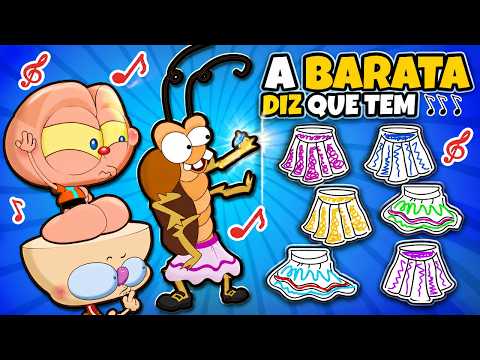 Capa de Mongo e Drongo MÚSICA A BARATA DIZ QUE TEM - Música em desenho animado infantil