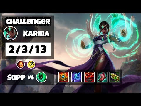 Karma Challenger Gameplay S11 Replay 11.18 Support (2/3/13) - EU