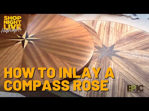 How to Inlay a Compass Rose Design