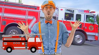 Blippi Learns Trucks at the Fire Station and More | Educational Videos for Toddlers