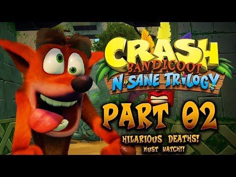 Crash Bandicoot N. Sane Trilogy (PS4) Walkthrough Gameplay Part 2 (100% Platinum Trophy Playthrough)