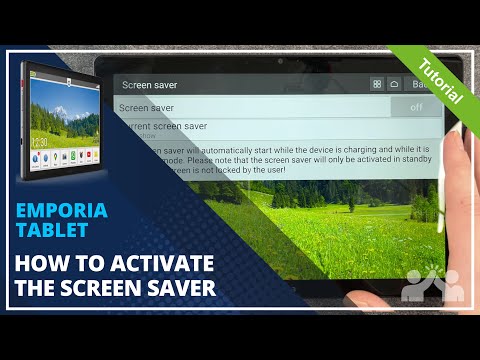 Emporia Tablet - How to activate your screen saver • 📱 • 📸 • 🖼 • | Tutorial