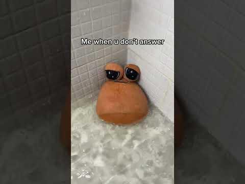 The Eyes of Pou Say Everything… You Can Get Him at The Link In Profile ❤️ #pou #plushtoy